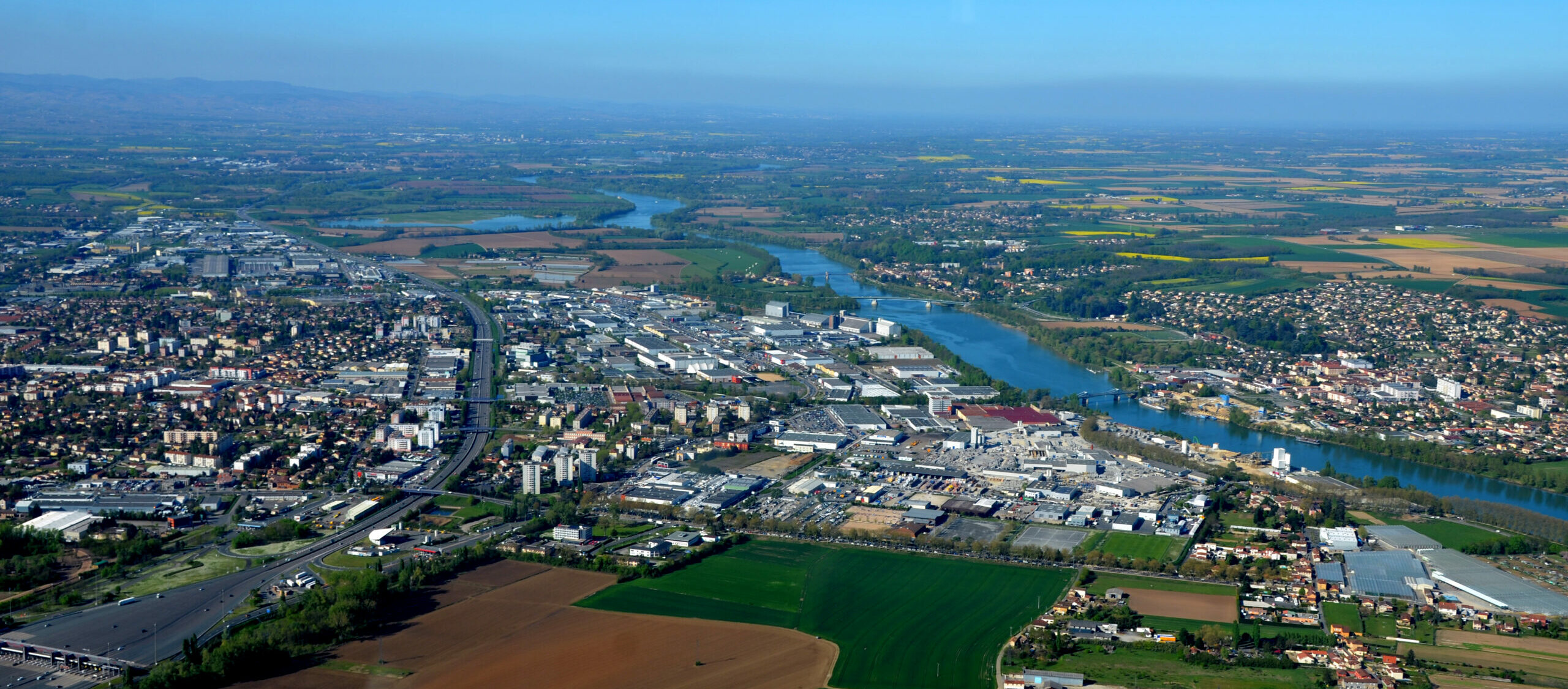 Vue territoire drone villefranche saone
