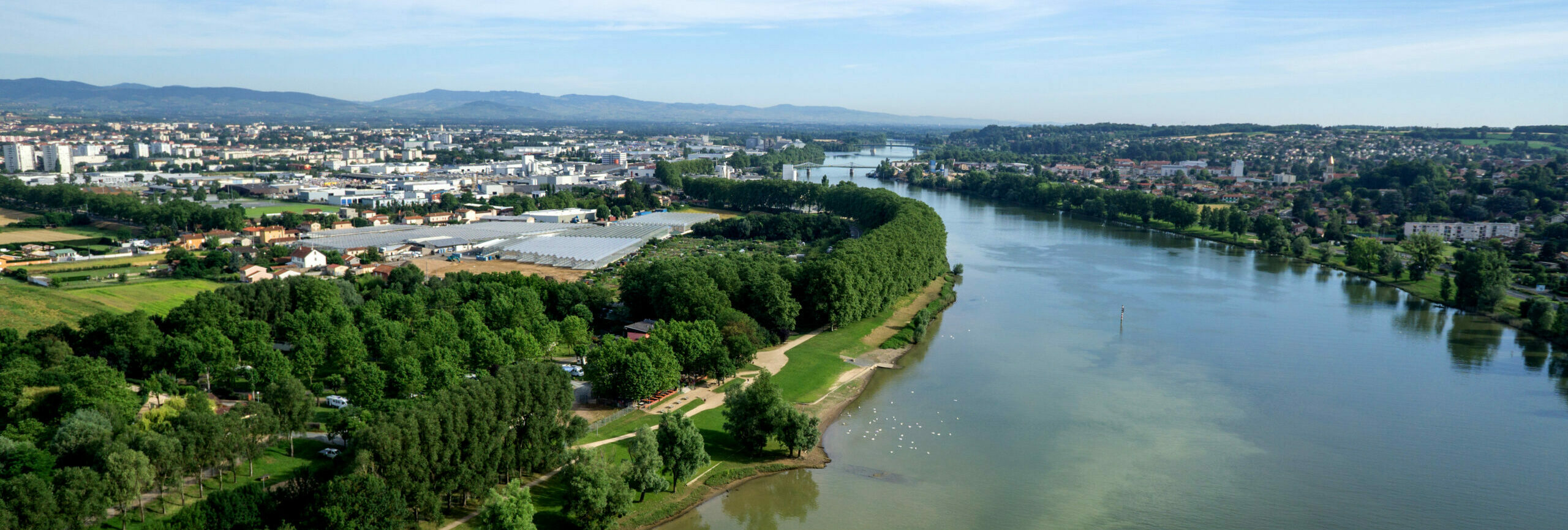 Vue paysagée du territoire de l'agglomération