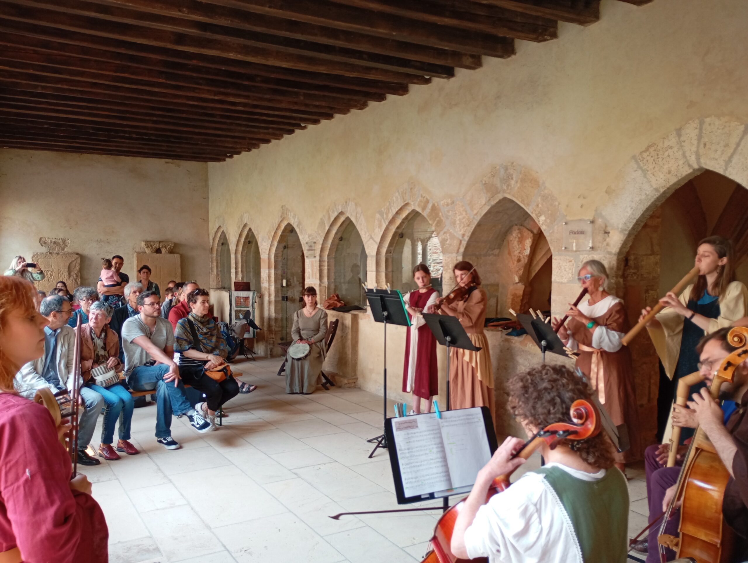 Troupe musicale médiévale au sein du Prieuré