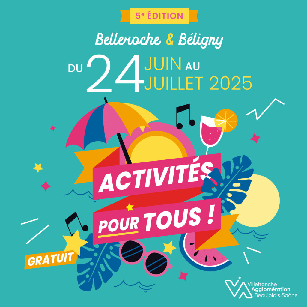 Affiche des activités pour tous à Belleroche et Béligny.