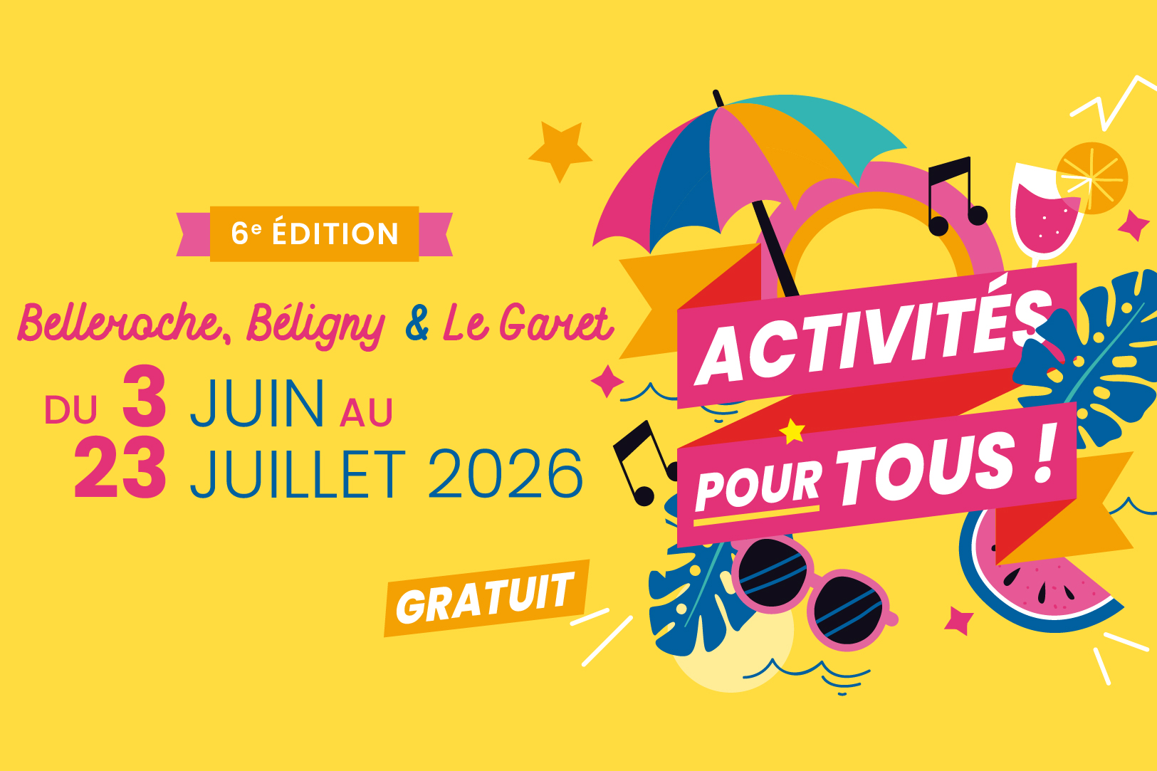 Activités pour tous 2026